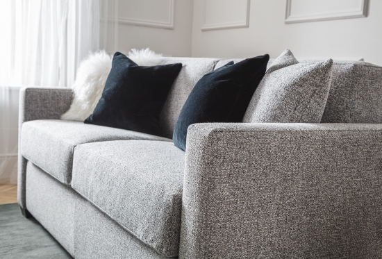 Metro Medium 3 Seater Sofa Bed Grey Boucle | Furl Metro Medium 3 Seater Sofa Bed Grey Boucle | Furl