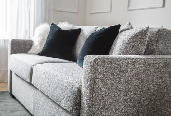 Metro Medium 3 Seater Sofa Bed Grey Boucle | Furl Metro Medium 3 Seater Sofa Bed Grey Boucle | Furl