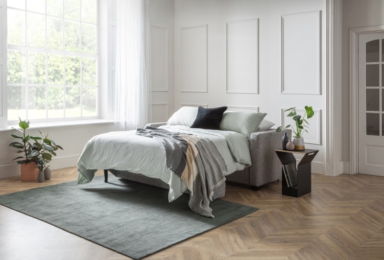 Metro Medium 3 Seater Sofa Bed Grey Boucle | Furl Metro Medium 3 Seater Sofa Bed Grey Boucle | Furl