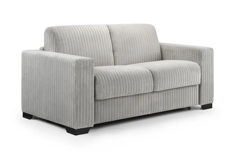 London 2.5 Seater Sofa Bed Grey Velvet Corduroy