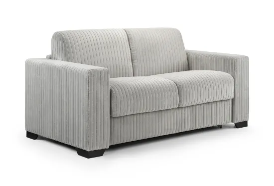 London 2.5 Seater Sofa Bed Grey Velvet Corduroy London 2.5 Seater Sofa Bed Grey Velvet Corduroy