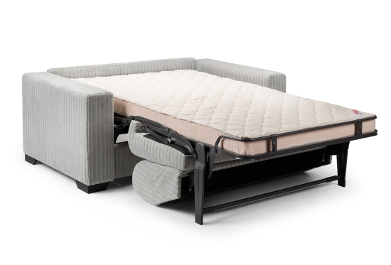 London 2.5 Seater Sofa Bed Grey Velvet Corduroy