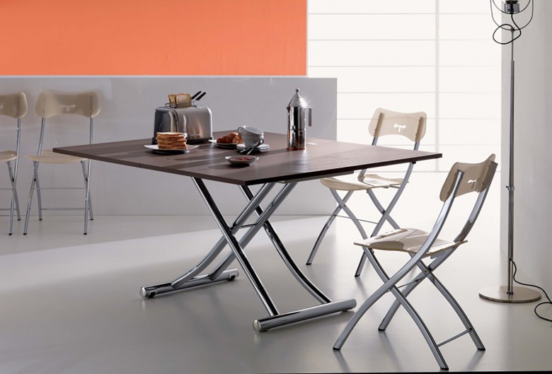 Height Adjustable Coffee Table | Table that Un-Folds to Seat 6