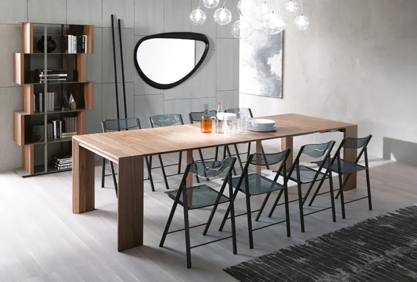 Golia Extending Dining Table by Furl Seats 1 to 12 people.