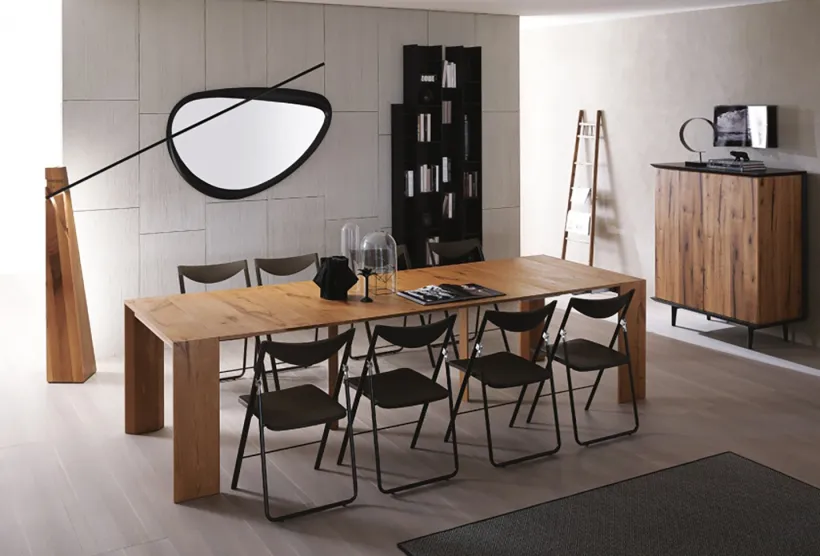 Golia Extending Dining Table by Furl Seats 1 to 12 people.