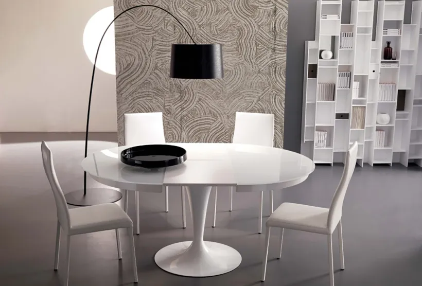 Eclipse Extending Dining Table Seats 6 to 8 guests, Made in Italy Eclipse Extending Dining Table Seats 6 to 8 guests, Made in Italy