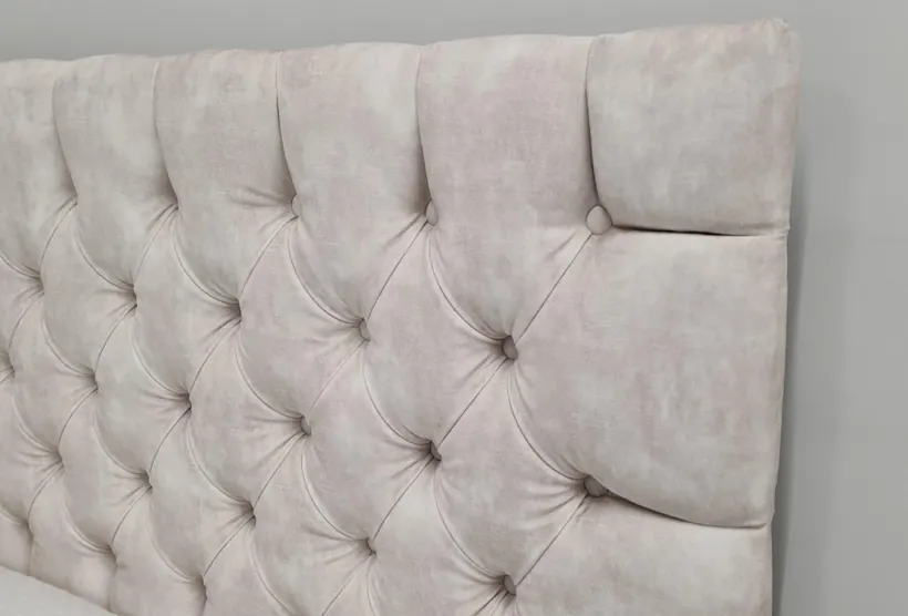 Max Double Size Ottoman Bed Velvet | Furl