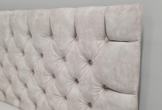 Max Double Size Ottoman Bed Velvet | Furl