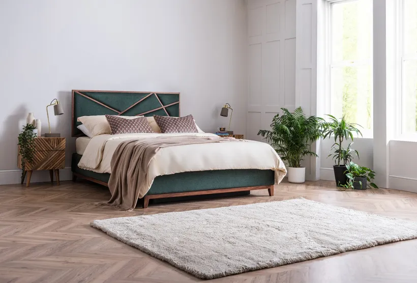 Illusion King Size Storage Bed Hunter Green | Furl