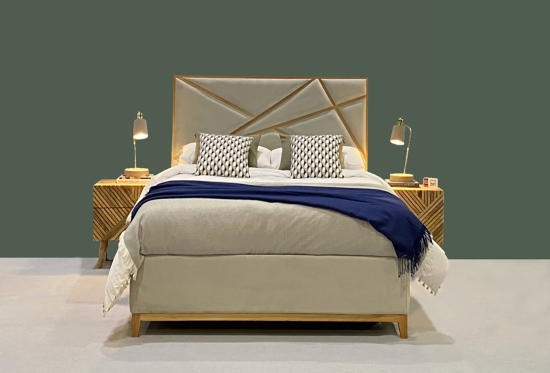 Illusion Plus King Size Storage Bed in Vellum Velvet
