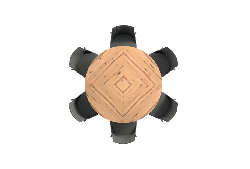 Biground, extendable round dining table Biground, extendable round dining table