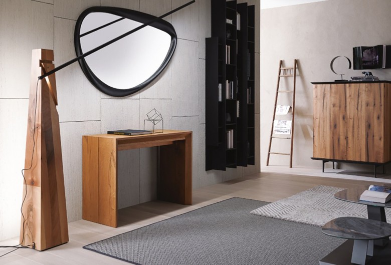 Golia Console Table in Natural Ancient Oak