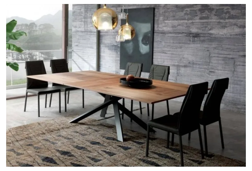 4x4 Extending Dining Table in Ancient Oak | Furl