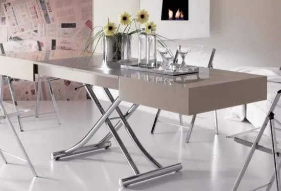 Box Extending Coffee Table Dinner Table | Furl 2