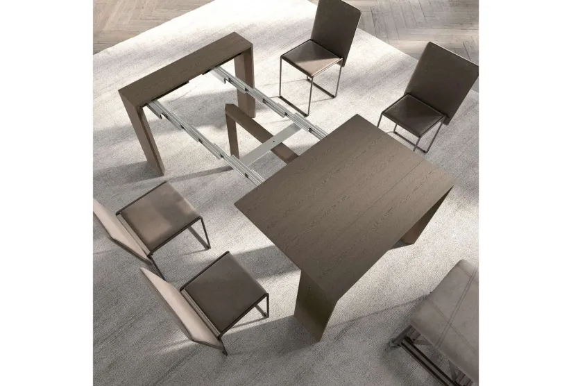 Golia Extending Dining Table by Furl Seats 1 to 12 people.