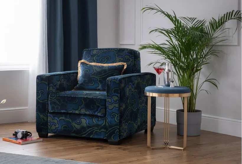 Duette Storage Armchair in Velvet Wonderland | Furl