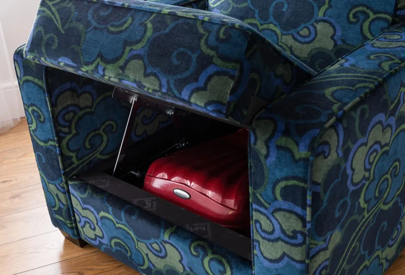Duette Storage Armchair in Velvet Wonderland | Furl
