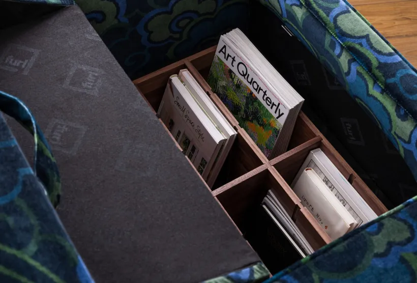 Duette Storage Armchair in Velvet Wonderland | Furl