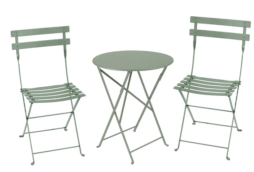 Bistro Folding Table with 2 Folding Chairs | Fermob Garden furniture