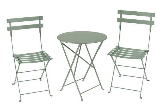 Bistro Folding Table with 2 Folding Chairs | Fermob Garden furniture