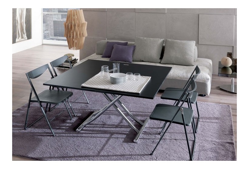 Height Adjustable Coffee Table | Table that Un-Folds to Seat 6