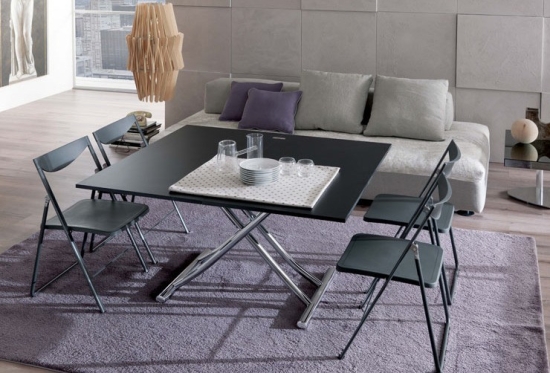 Height Adjustable Coffee Table | Table that Un-Folds to Seat 6