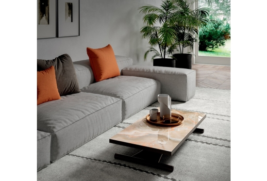 Height Adjustable Coffee Table | Table that Un-Folds to Seat 6