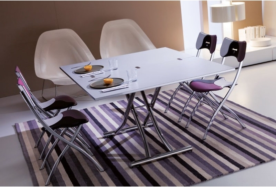 Height Adjustable Coffee Table | Table that Un-Folds to Seat 6