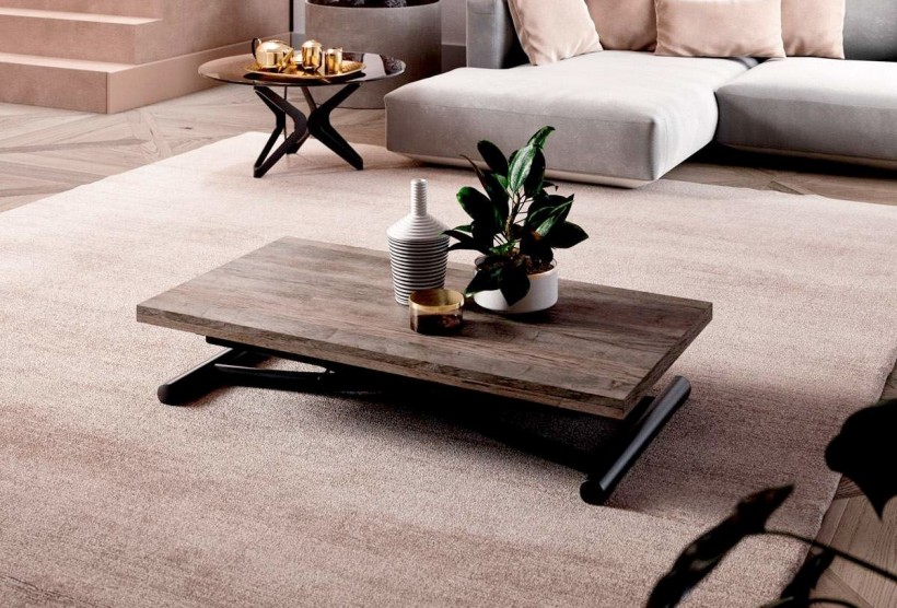 Height Adjustable Coffee Table | Table that Un-Folds to Seat 6