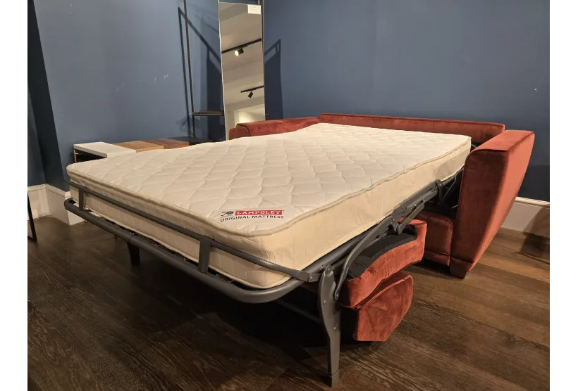 AirB 3 Seater Sofa Bed in Easy Velvet Copper Rose