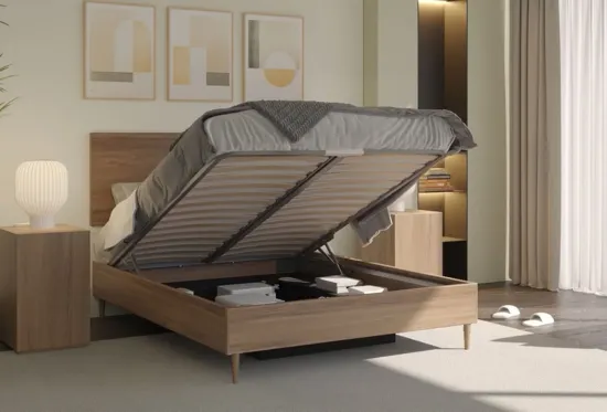Oak Air Storage Bed | King Size | Furl Clear Your Space