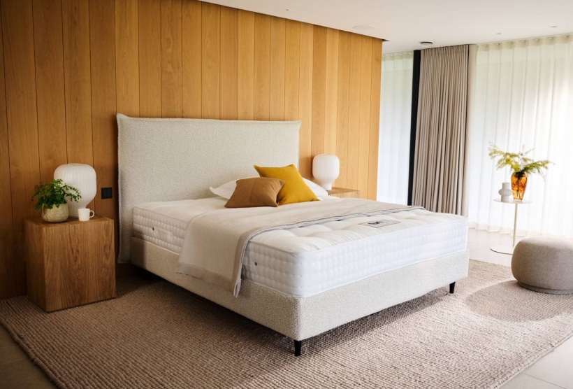 Furl Air super king storage bed with clean contemporary frame