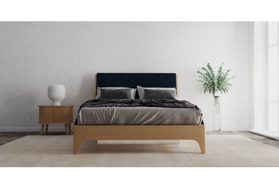 Solid Oak Bedside Table with Fluted Design | Furl