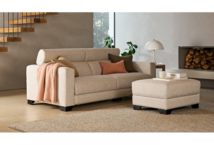 Swan Large Sofa Bed Boucle Cocoon