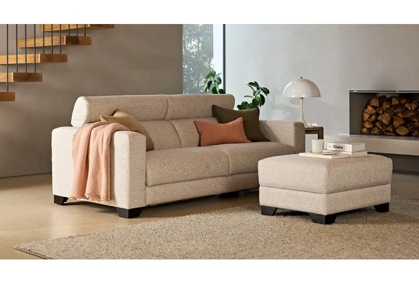 Swan Large Sofa Bed Boucle Cocoon