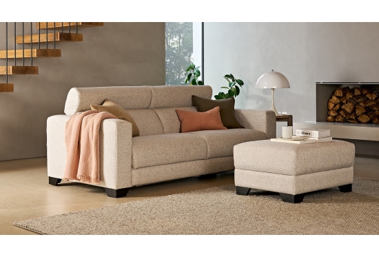 Swan Large Sofa Bed Boucle Cocoon