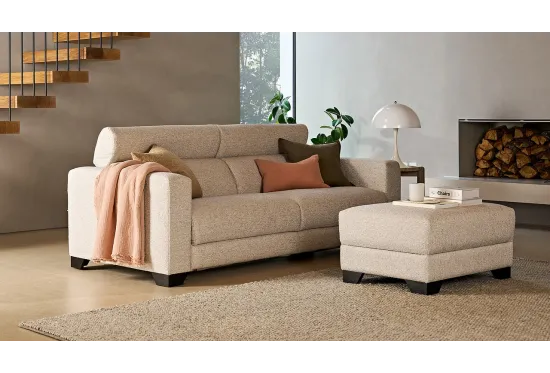 Swan Large Sofa Bed Boucle Cocoon