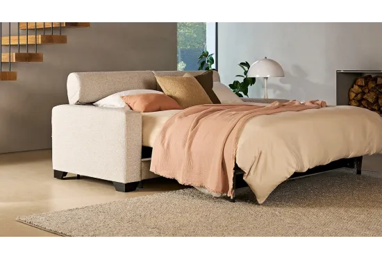 Swan Large Sofa Bed Boucle Cocoon 2