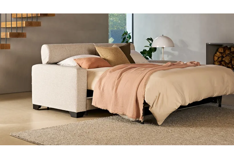 Swan Large Sofa Bed Boucle Cocoon