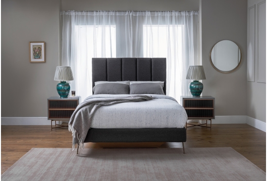 Mirage Double Storage Bed Moleskin Velvet Seafoam | Furl