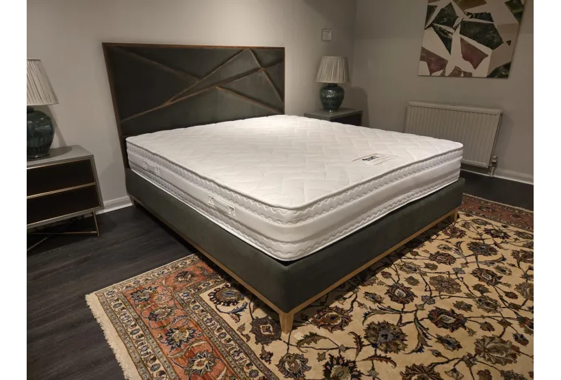 Super King Illusion Storage Bed Military Green | Furl