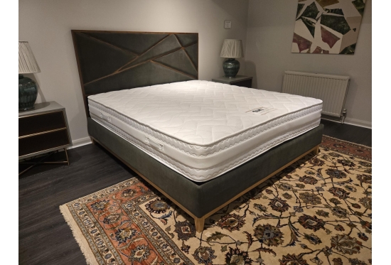 Super King Illusion Storage Bed Military Green | Furl