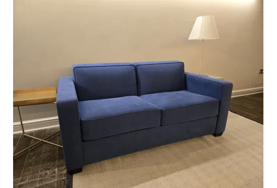 Duette Small Sofa Bed in Linara Linen Bilberry Weave