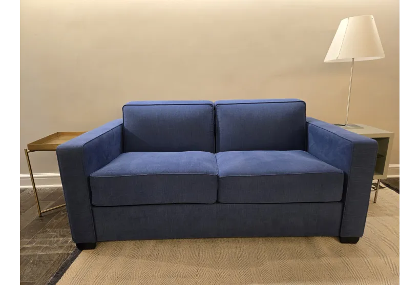 Duette Small Sofa Bed in Linara Linen Bilberry Weave