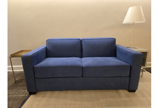 Duette Small Sofa Bed in Linara Linen Bilberry Weave