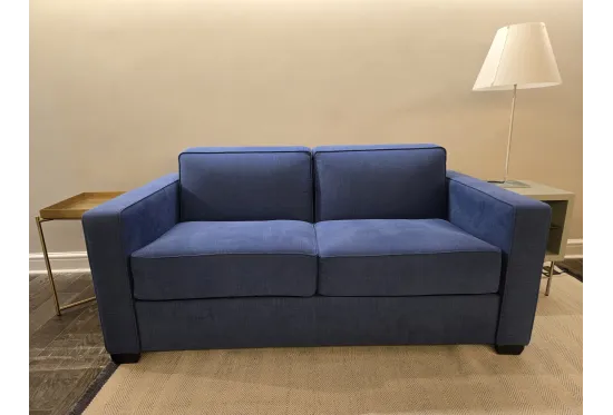 Duette Small Sofa Bed in Linara Linen Bilberry Weave