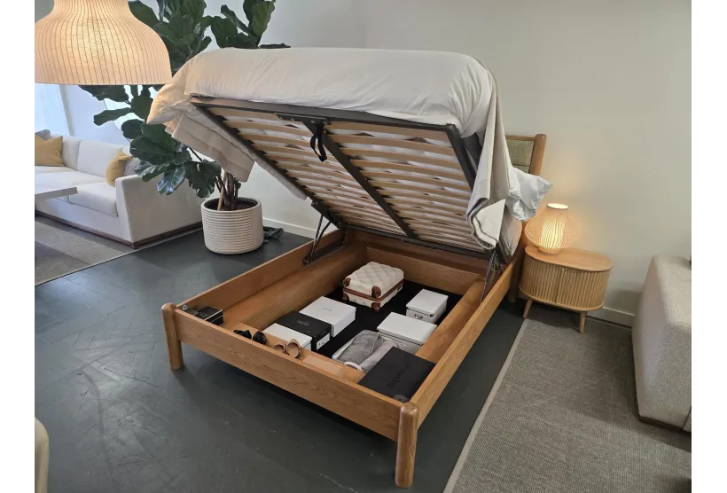 Willow King Size Storage Bed with Solid Oak Frame