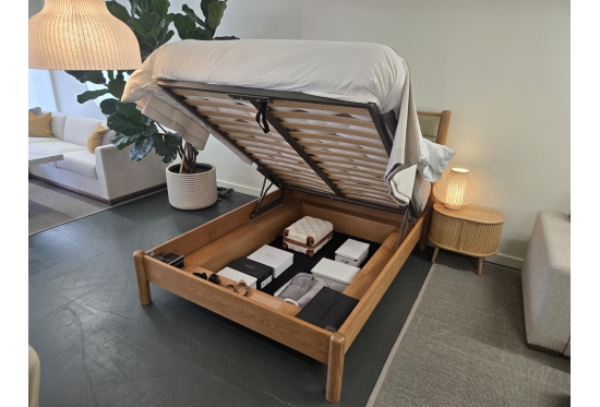 Willow King Size Storage Bed with Solid Oak Frame