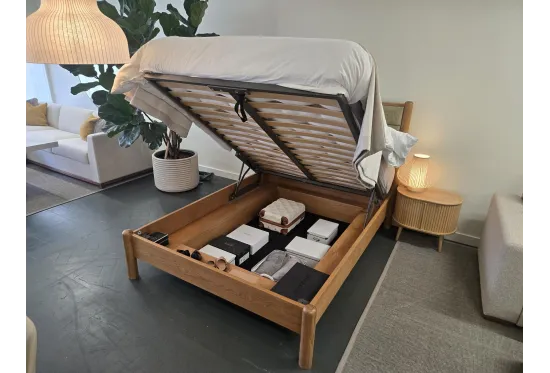 Willow King Size Storage Bed with Solid Oak Frame