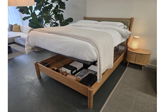Willow King Size Storage Bed with Solid Oak Frame